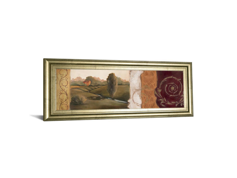 Tuscan Scene II - Framed Print Wall Art - Red