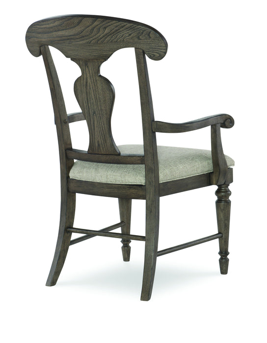 Brookhaven - Splat Back Arm Chair (Set of 2) - Beige