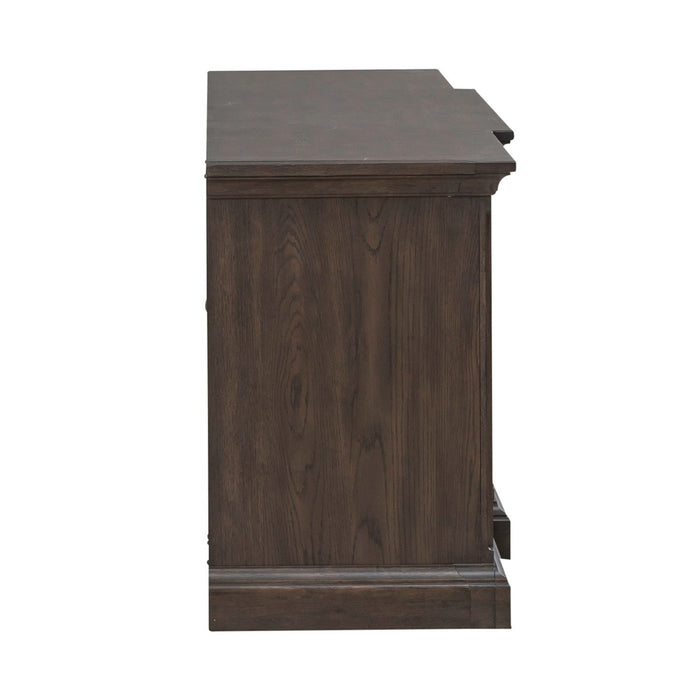 Paradise Valley - 78" Entertainment Console - Saddle Brown