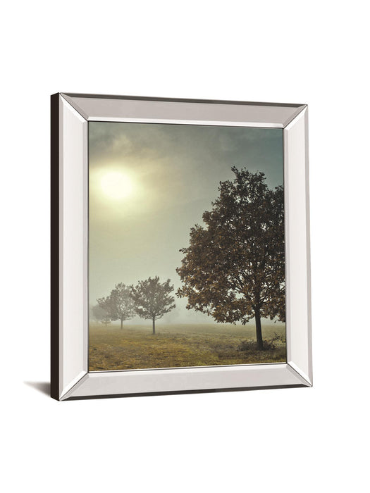 It's A New Day By Frank, A - Mirror Framed Print Wall Art - Green