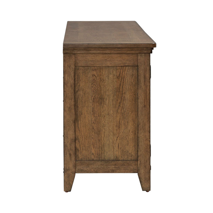 Carolina Park - 78" TV Console - Amber Brown