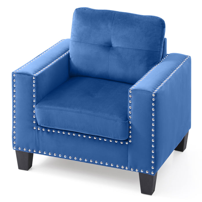 Nailer - G313A-C Chair - Navy Blue