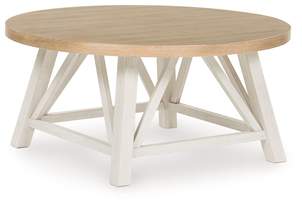 Fawndell - Occasional Table Set (Set of 3) - Antique White / Brown