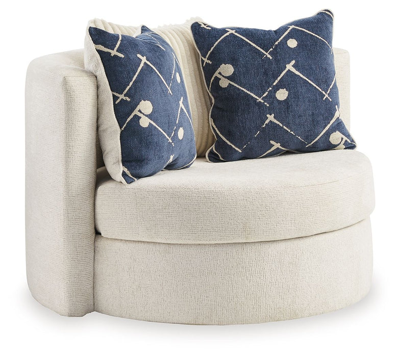 Padova - Swivel Accent Chair - Ivory