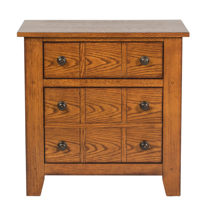 Grandpas Cabin - Nightstand - Aged Oak