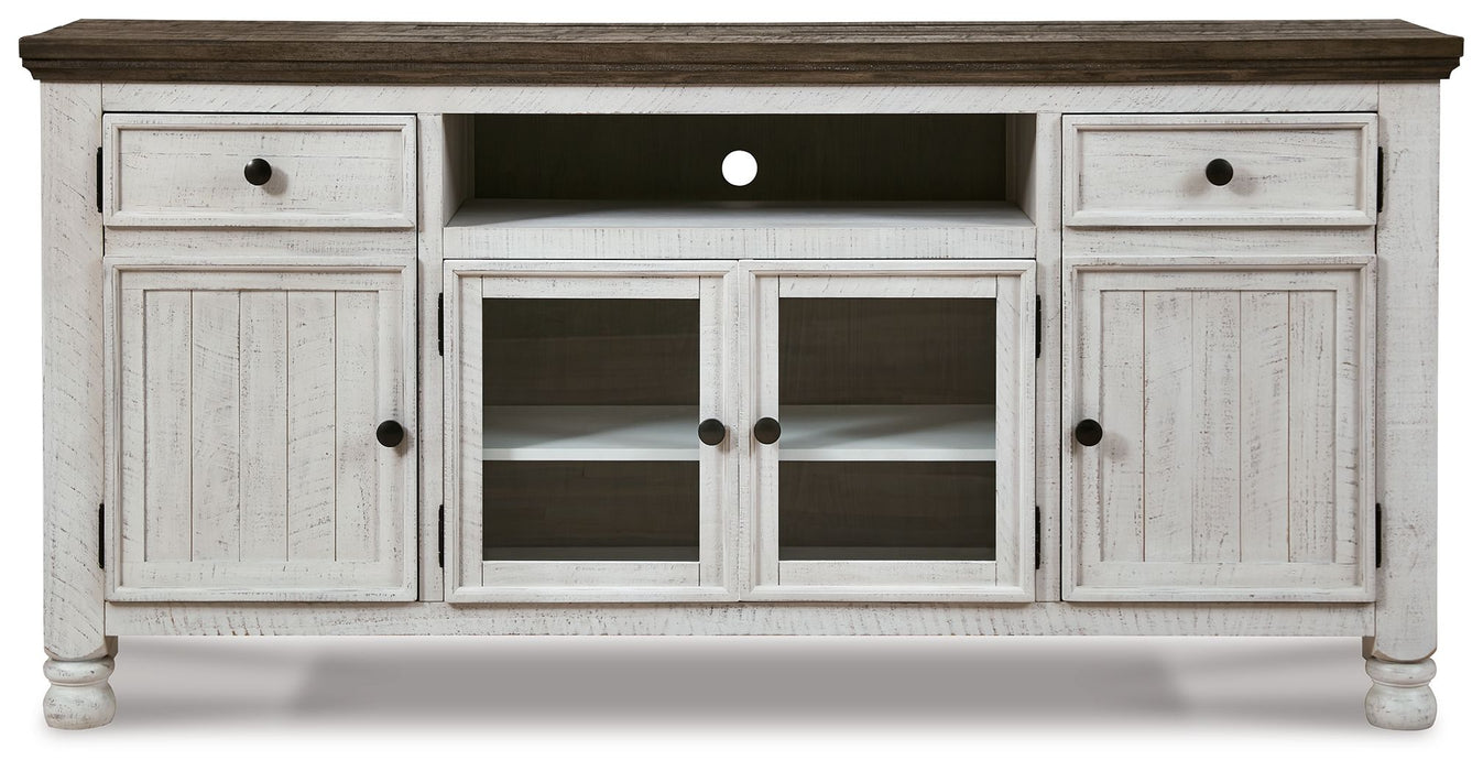 Havalance - Extra Large TV Stand - 4 Doors - Brown / Beige