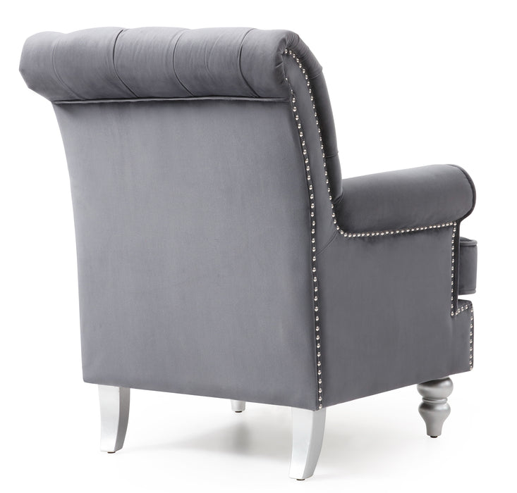 Anna - G0810-C Accent Arm Chair - Gray