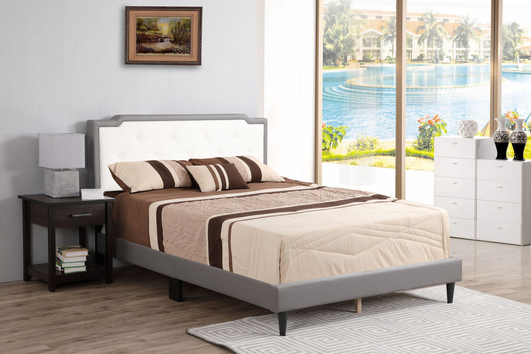 Deb - G1121-FB-UP Full Bed (All in One Box) - Gray