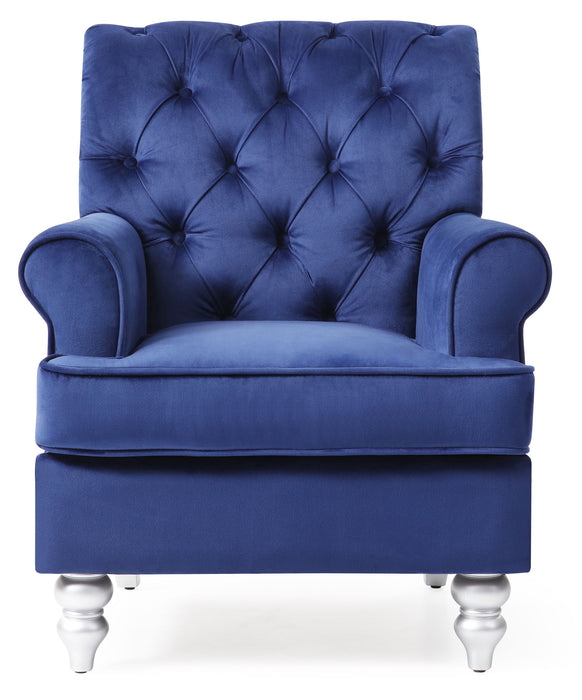 Anna - G0813-C Accent Arm Chair - Blue