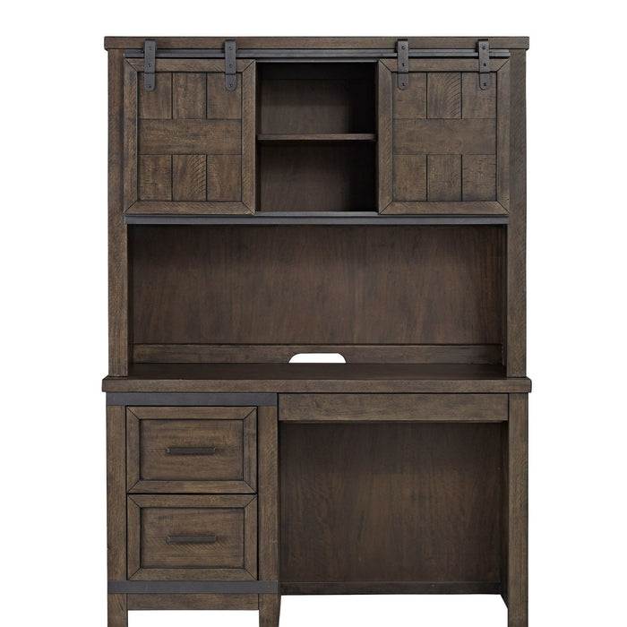 Thornwood Hills - 2 Piece Desk Set - Rock Beaten Brown