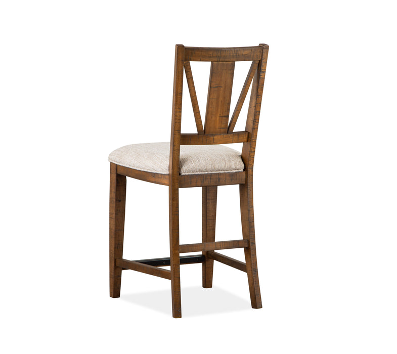 Bay Creek - Counter Chair With Upholstered Seat (Set of 2) - Toasted Nutmeg
