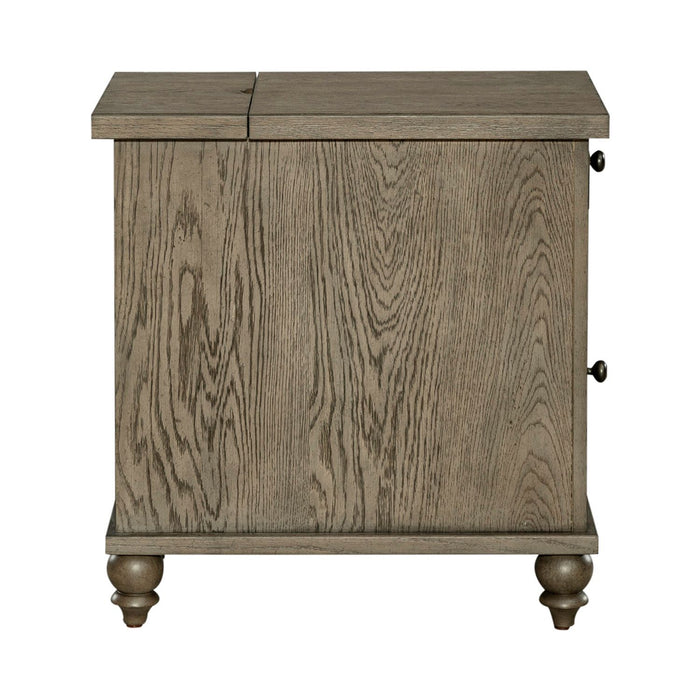 Americana Farmhouse - Chair Side Table - Dusty Taupe
