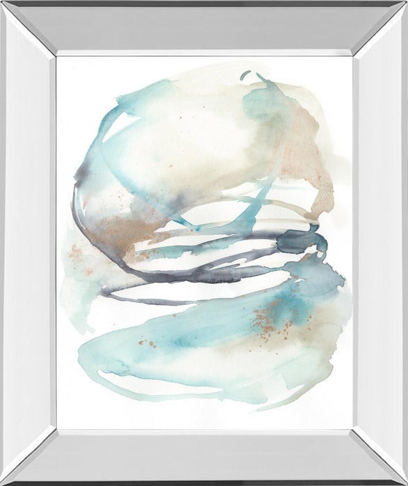Spiral Bloom II By Jennifer Goldberger - Light Blue