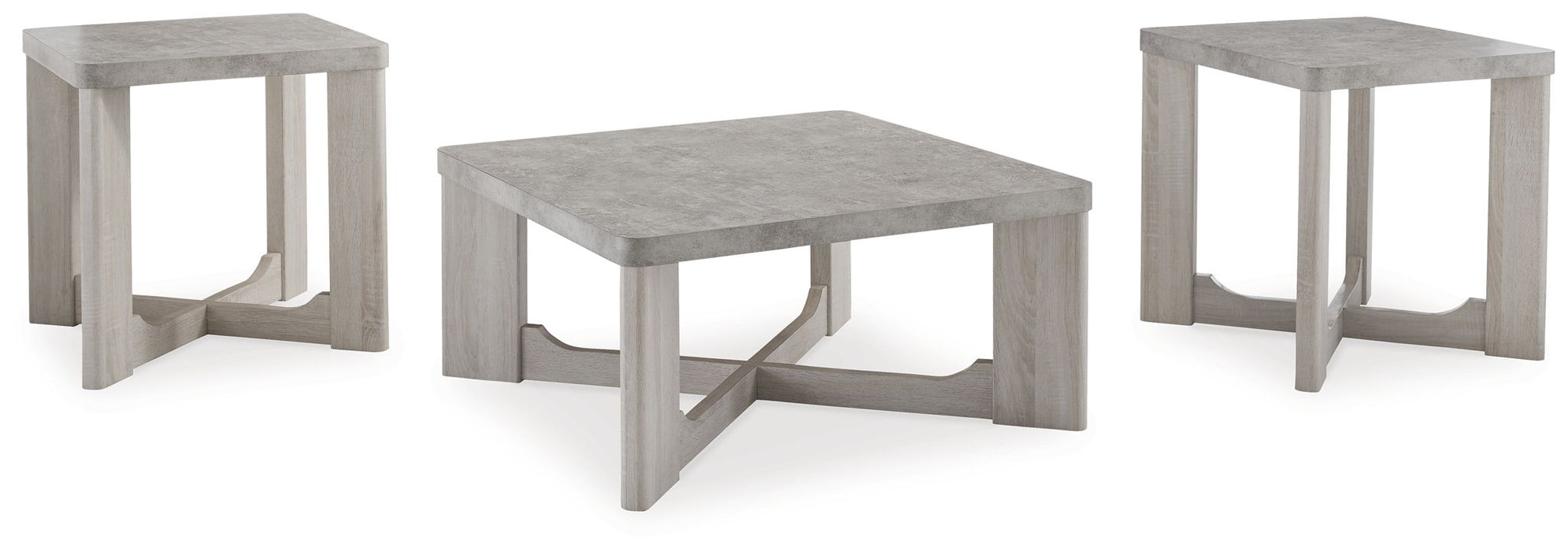 Garnilly - Occasional Table Set (Set of 3) - Whitewash