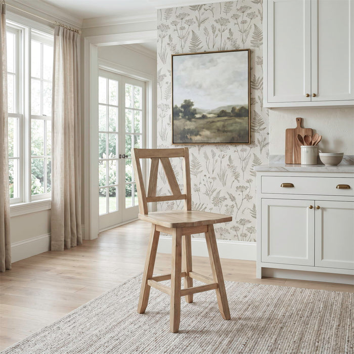 Lindsey Farm - Counter Height Swivel Chair (RTA)