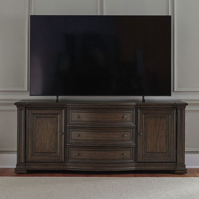 Provence Park - 78" TV Console - Chateau Brown