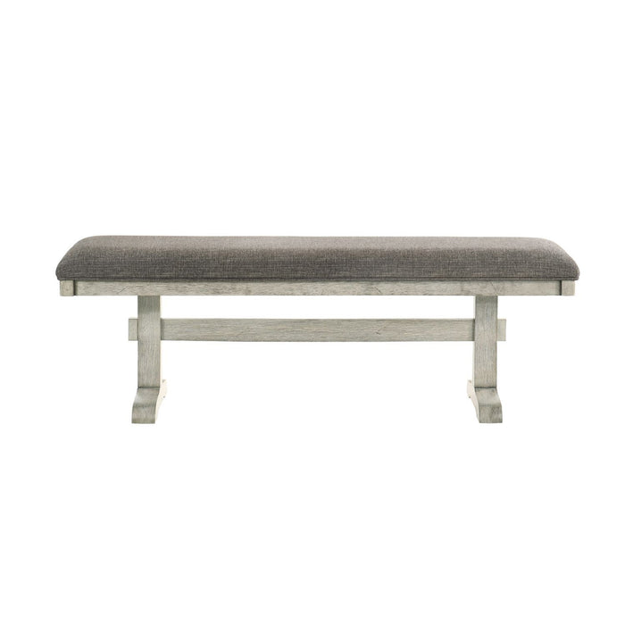 Hallendale - Upholstered Dining Bench - Gravel Wash
