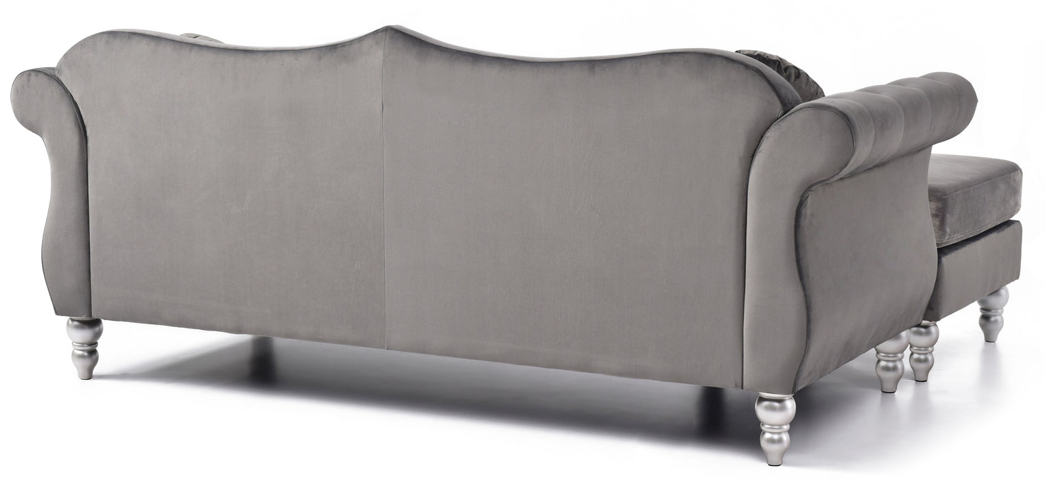 Hollywood - G0660B-SC Sofa Chaise - Dark Gray