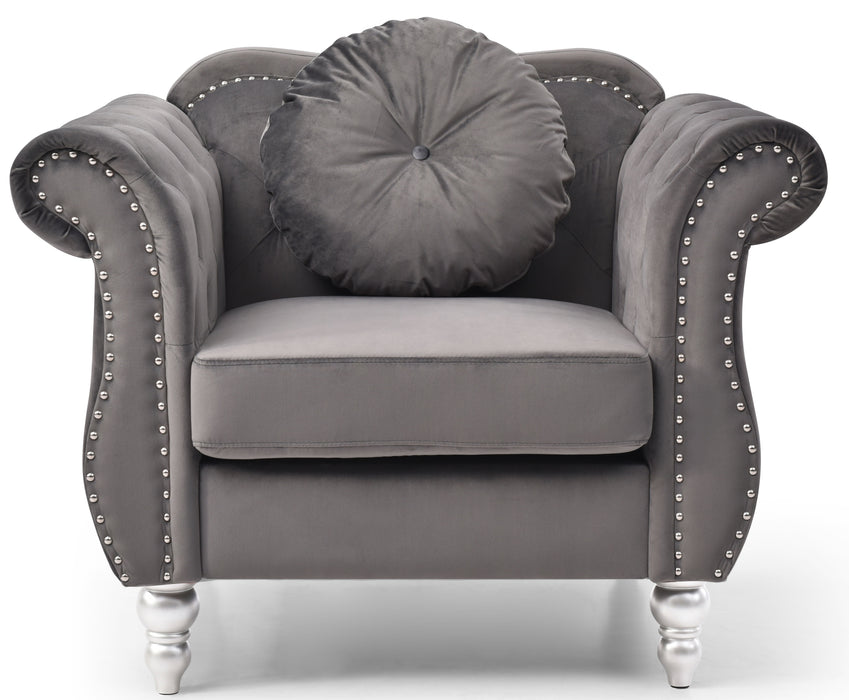 Hollywood - G0660A-C Chair - Dark Gray