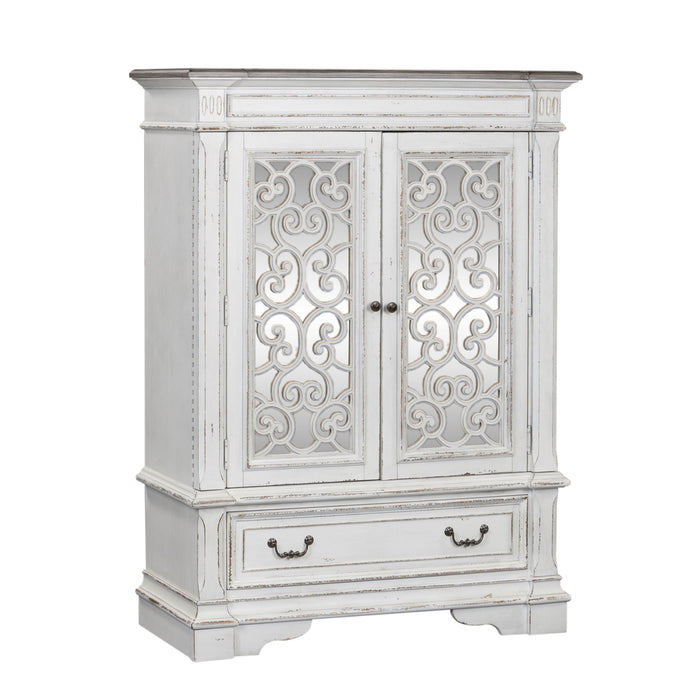 Abbey Park - Mirrored Door Chest - Antique White
