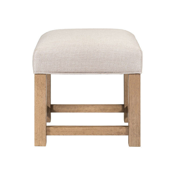 Corso - Upholstered Console Stool - Natural & Concrete