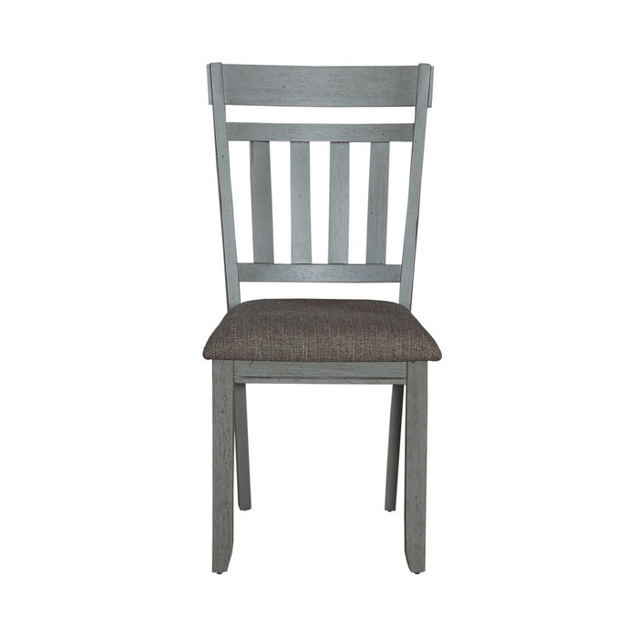 Newport - Splat Back Side Chair - Smokey Gray / Carbon Gray