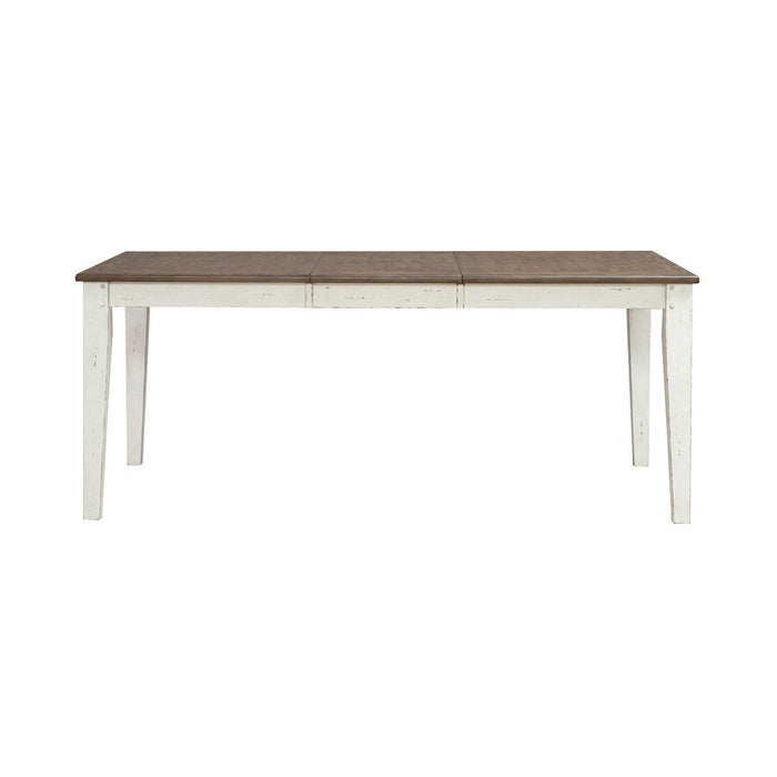 Al Fresco - Rectangular Leg Table - Graphite / Whitestone