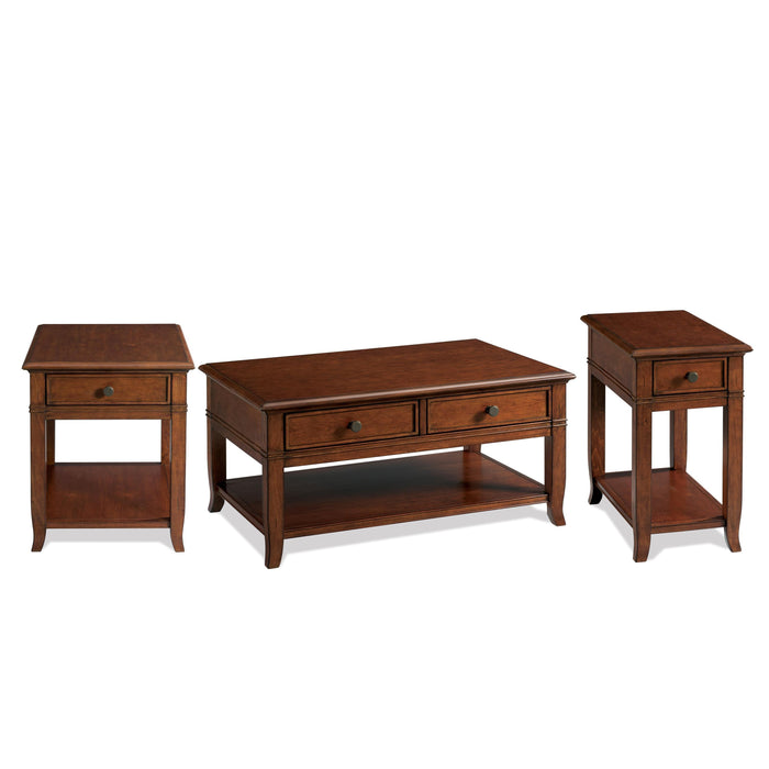 Campbell - Chairside Table - Burnished Cherry