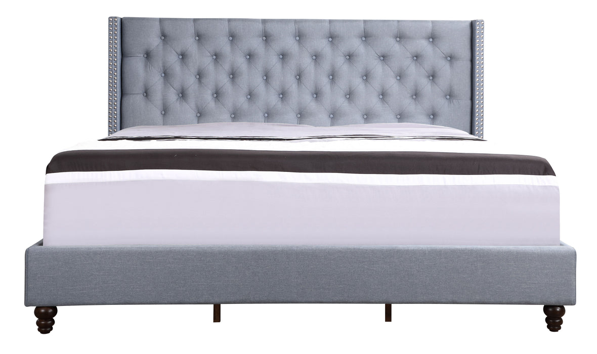 Julie - G1951-KB-UP King Upholstered Bed - Blue