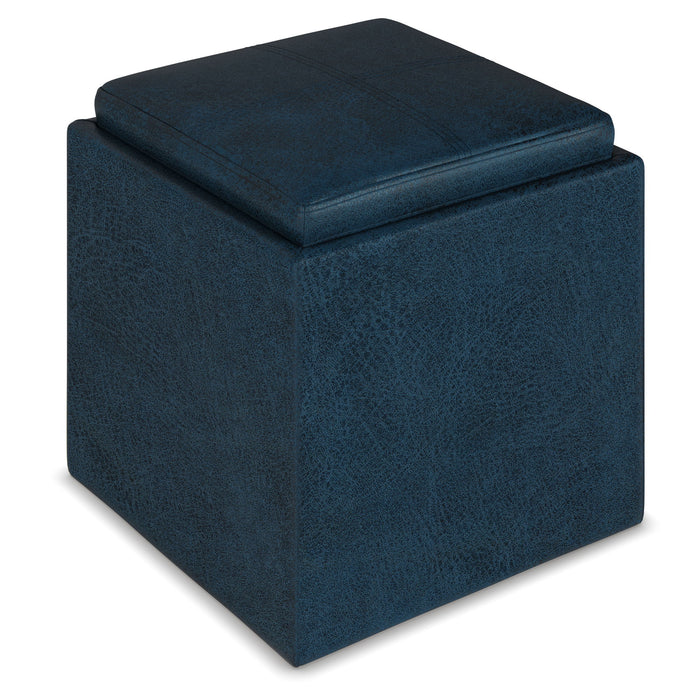 Rockwood - Cube Storage Ottoman with Tray