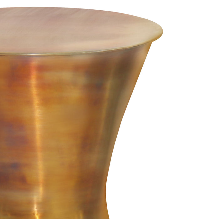 Kenton - Metal Side Table - Tarnished Brass