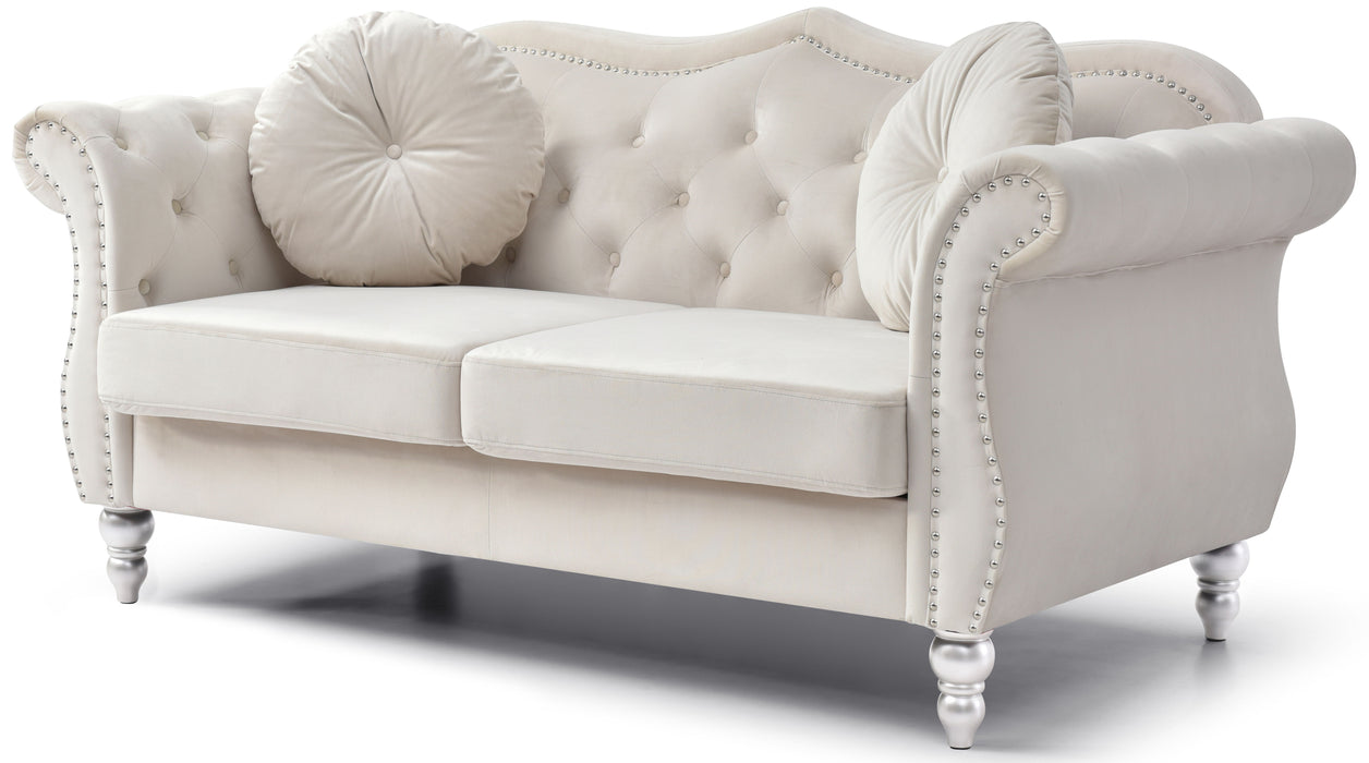 Hollywood - G0667A-L Loveseat - Ivory