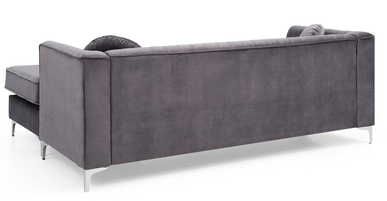 Delray - G790B-SC Sofa Chaise (3 Boxes) - Gray