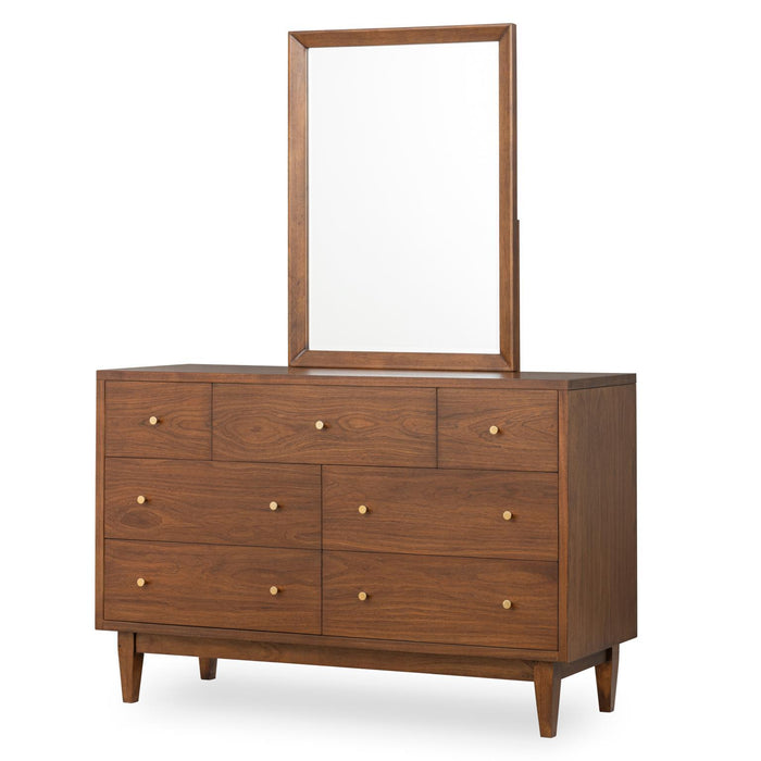 Fletcher - Beveled Mirror - Warm Amber