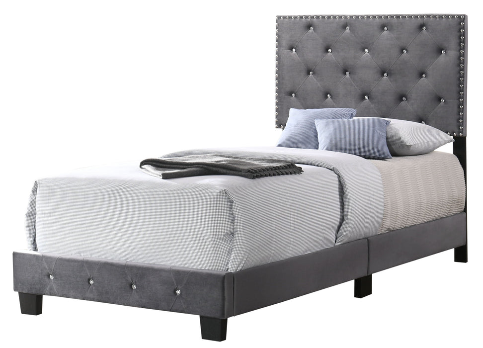 Suffolk - G1401-TB-UP Twin Bed - Gray