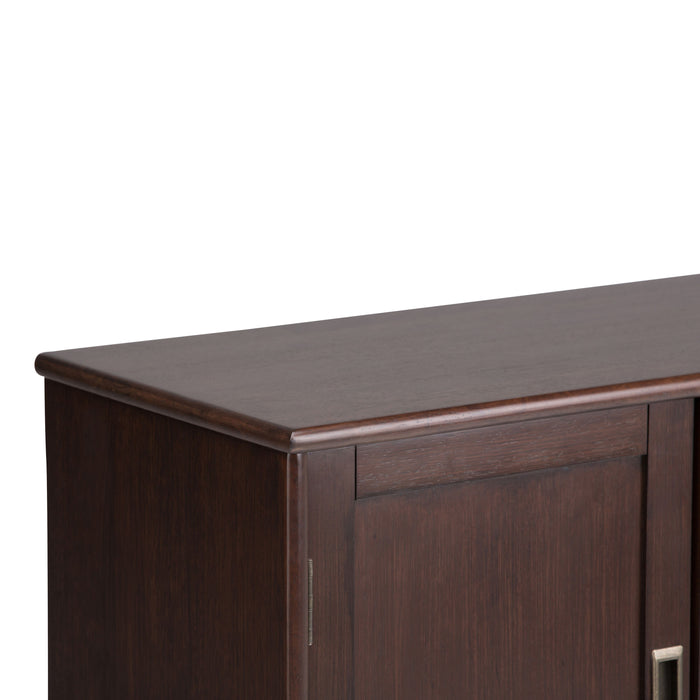Draper - Mid Century Low Storage Cabinet - Medium Auburn Brown