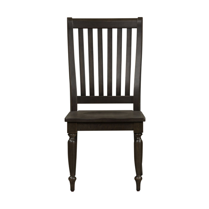 Harvest Home - Slat Back Side Chair - Chalkboard