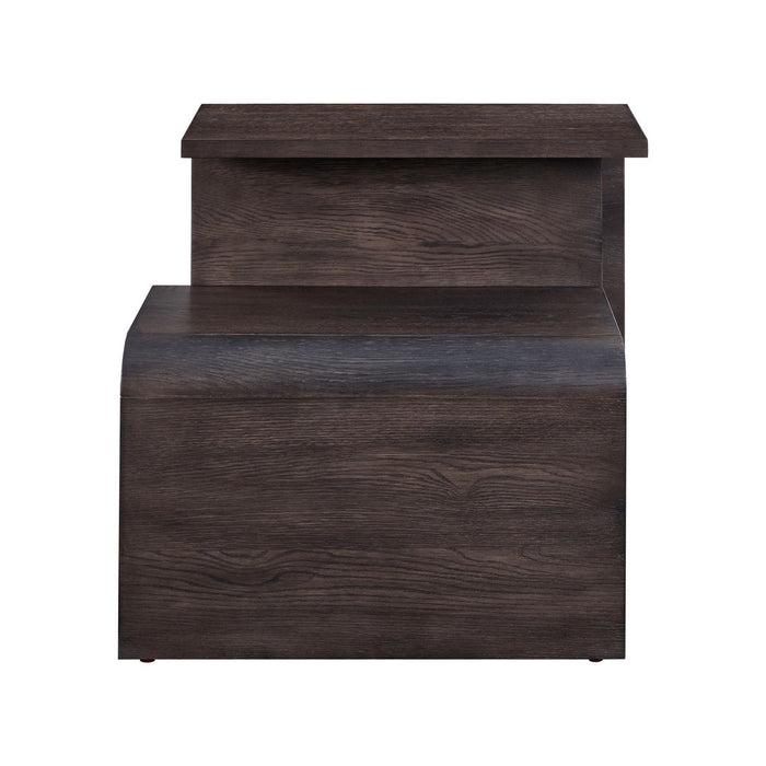 Perspectives - End Table - Espresso