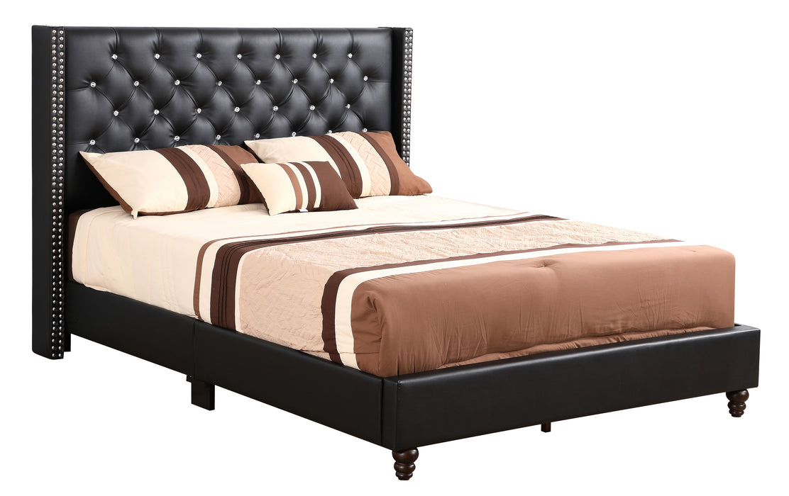 Julie - G1919-FB-UP Full Upholstered Bed - Black