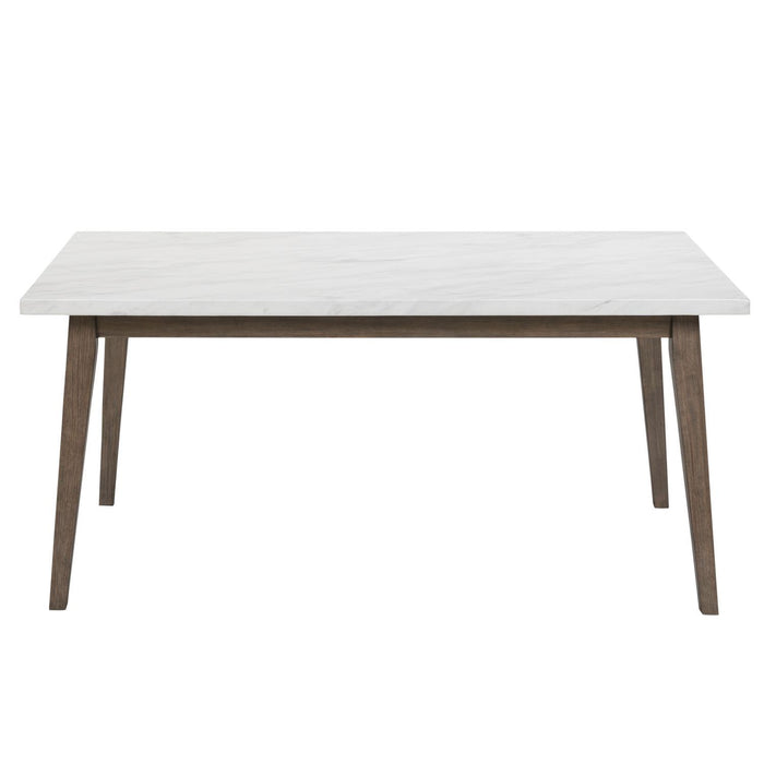 Edison - Rectangular Leg Table With Faux Marble Top - Brownstone