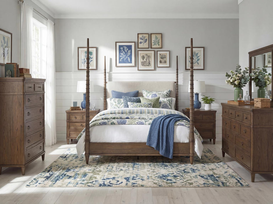 Seraphina - Upholstered Poster Bed