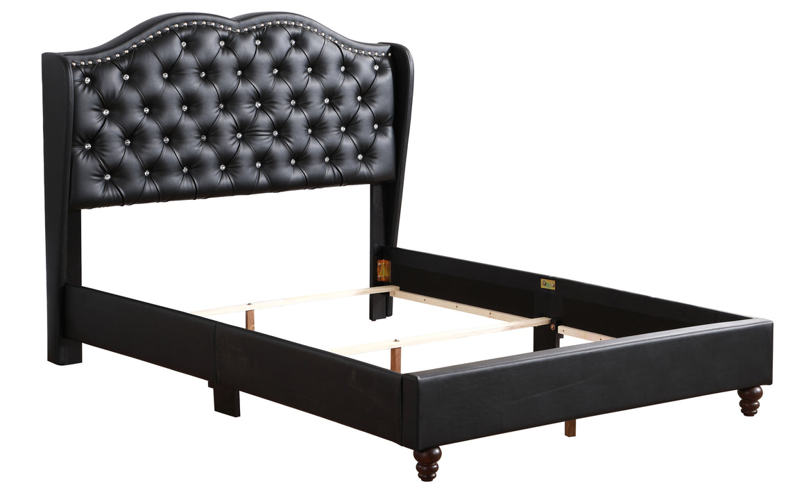 Joy - G1927-FB-UP Full Upholstered Bed - Black