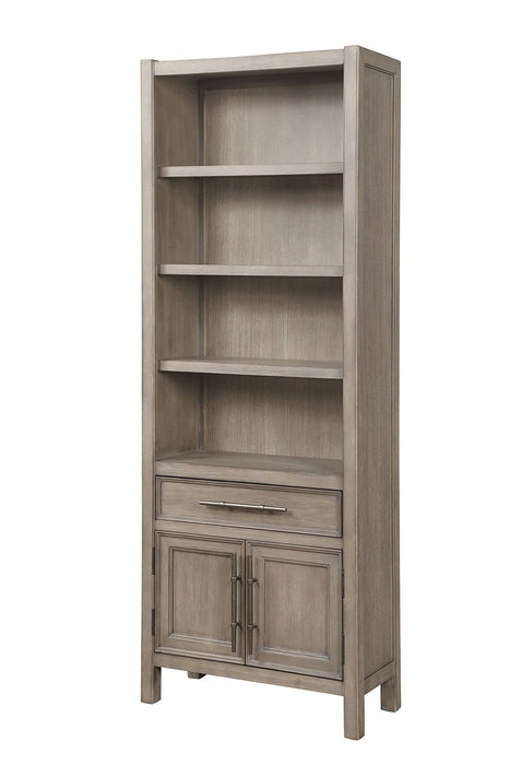 Bridgevine Home - Cypress Lane Bookcase Pier Cabinet - White Oak Finish