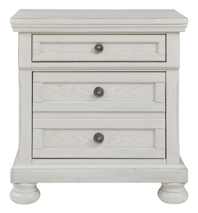 Robbinsdale - Antique White - Two Drawer Night Stand