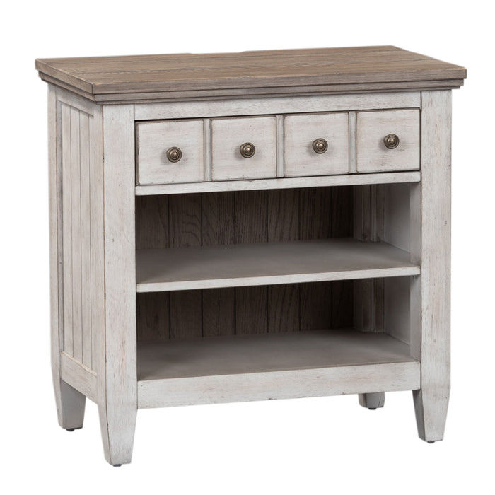 Heartland - 1 Drawer Nightstand With Charging Station - White