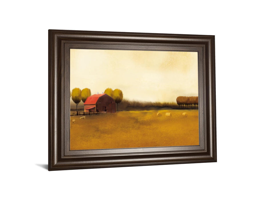Rural Landscape Il By Venter - Framed Print Wall Art - Gold