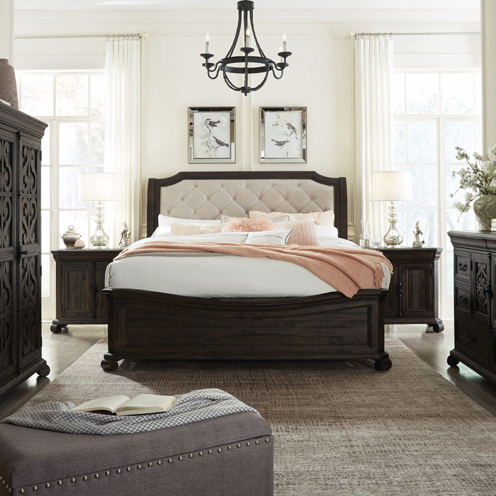 Bellamy - Complete Sleigh Bed With Shaped Footboard