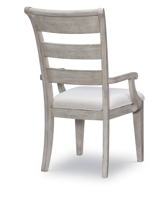 Belhaven - Ladder Back Arm Chair (Set of 2) - Pearl Silver