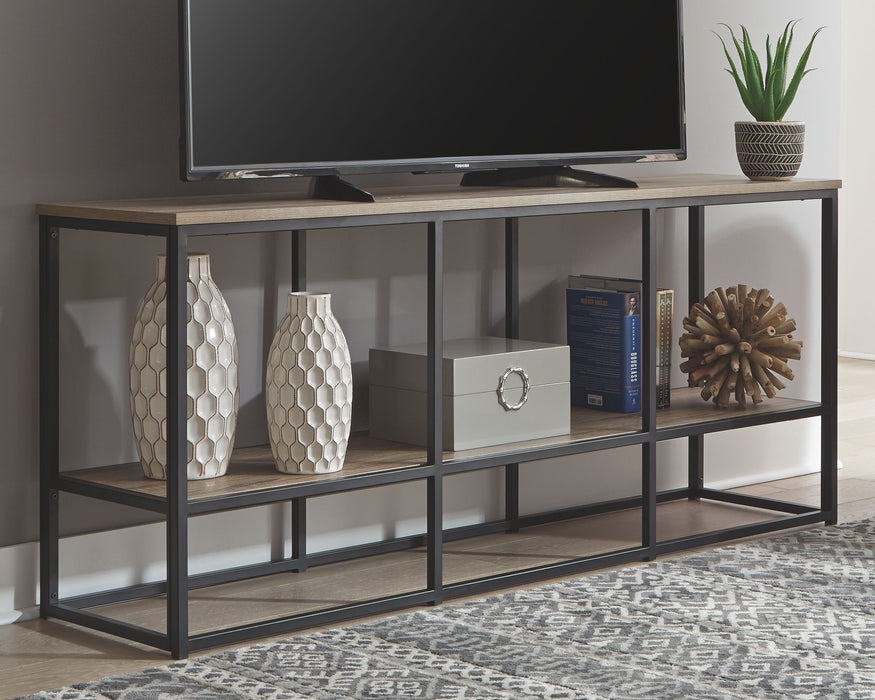 Wadeworth - Brown / Black - Extra Large TV Stand