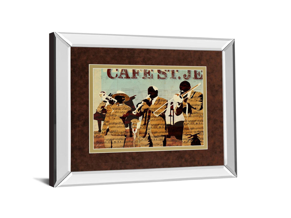 Cafe Saint Jean By Kyle Mosher - Mirror Framed Print Wall Art - Gold